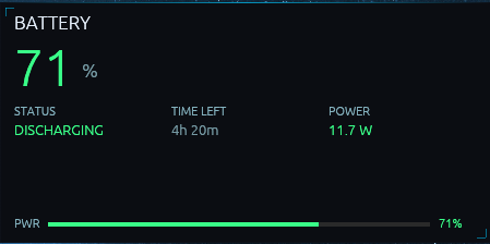 Battery panel screenshot