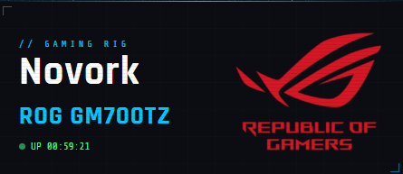 System identity panel screenshot